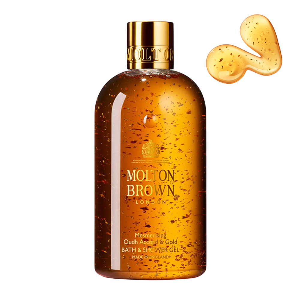 MOLTON BROWN Mesmerising Oudh Accord & Gold Shower Gel & Lotion Gift Set - Подарунковий набір для тіла «Чарівний удовий акорд і золото» - фото №1 MOLTON BROWN Mesmerising Oudh Accord & Gold Shower Gel & Lotion Gift Set - Подарунковий набір для тіла «Чарівний удовий акорд і золото» - фото №1
